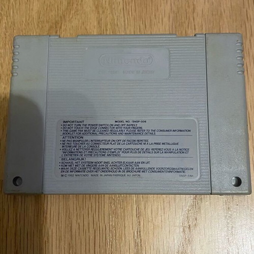 Eric Cantona Football Challenge used game for Super Nintendo