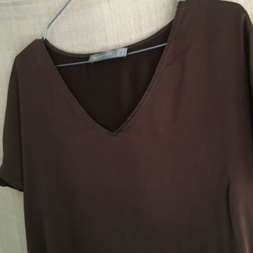 Hallhuber Donna elegant blouse like new, size L 40 12, brown