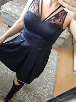 Guess φόρεμα με δαντελένιους ιμάντες καινούργιο, μέγεθος XS, μπλε