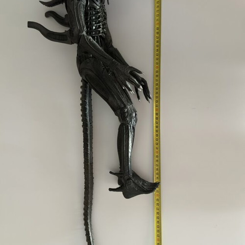 Alien figure refurbished, 80cm length with tail, 50cm height