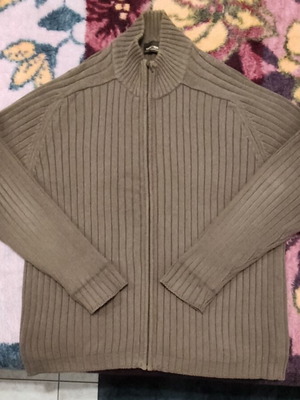Ζακέτα ανδρική μάλλινη Zara XL καφέ σαν καινούργιο