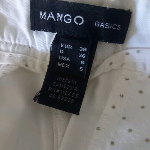 White shorts like new, size M