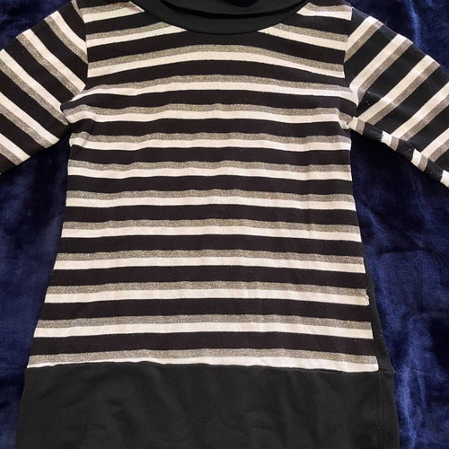 Women's blouse used, black and white