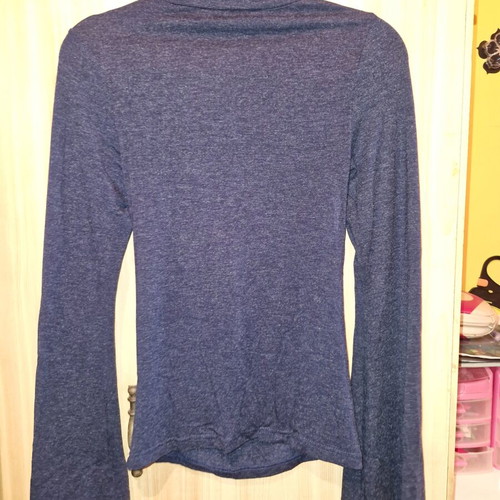 Noobass blouse long-sleeve with turtleneck and bell sleeve, like new, size M