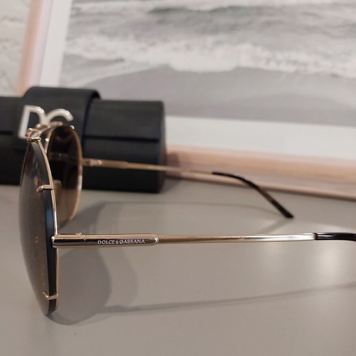 Dolce & Gabbana DG2075 sunglasses like new, brown and gold