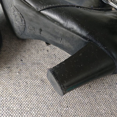 Bsoft ankle boots size 39 used, black with anti-slip sole