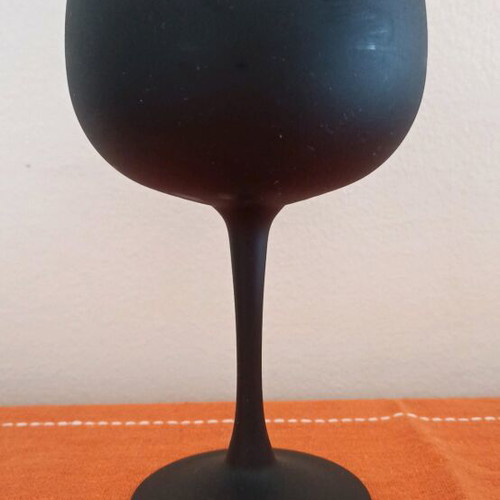 Cocktail glass black like new, height 20 cm