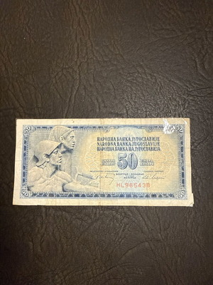 Yugoslavia 50 Dinara Banknote New 1968 Collectible