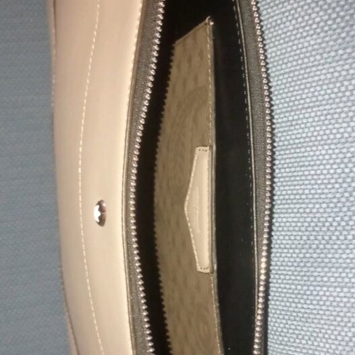 Montblanc women's beige leather clutch bag new