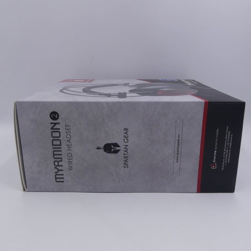 Spartan Gear Myrmidon 2 wired gaming headset used, 3.5mm/USB with LED black
