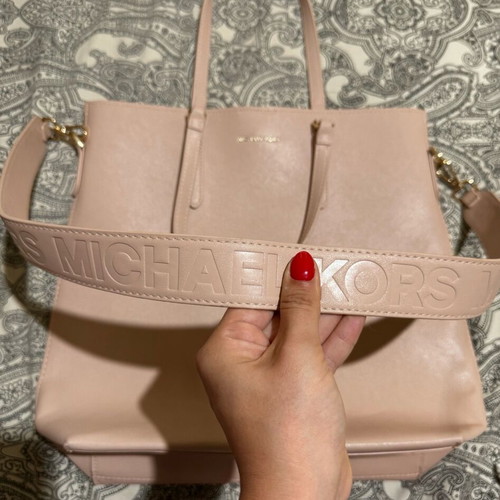 Michael Kors shoulder tote new, nude pink and beige