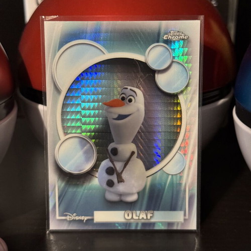 2026 Topps Chrome Disney Olaf XFractor trading card