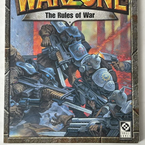 Warzone 2nd Edition The Rules of War rulebook used, 64 pages