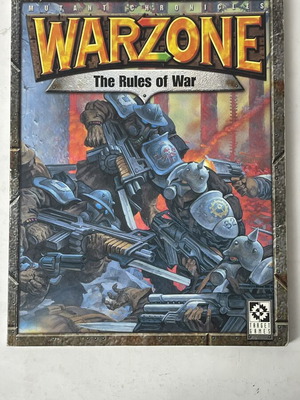 Warzone 2nd Edition The Rules of War rulebook used, 64 pages