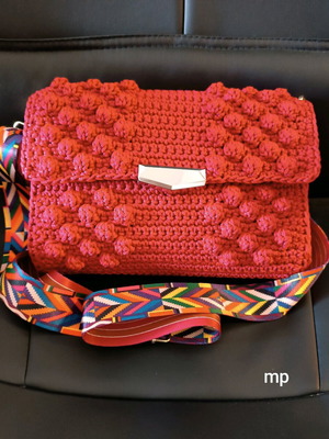 Bubbles bag handmade red new
