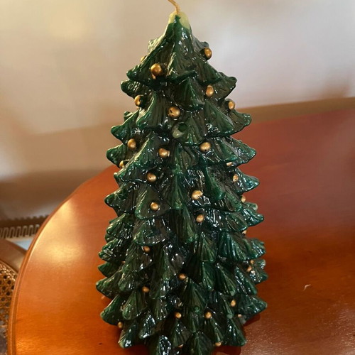Large Christmas Tree Decorative Candle like new