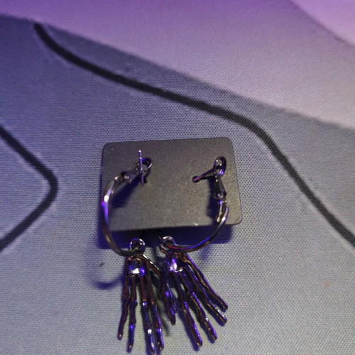 Gothic earrings like new, black