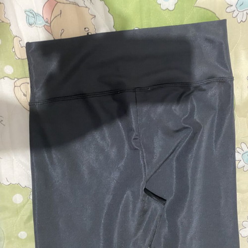 Shiny leggings like new, black, size S