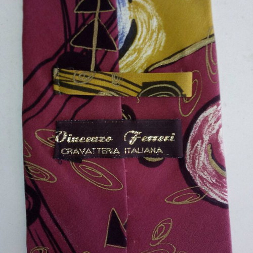 Vintage Italian silk tie like new, multicolored