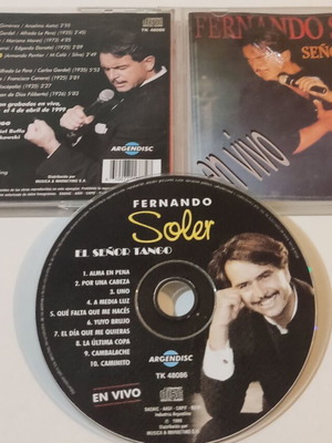 Fernando Soler El Señor Tango En Vivo CD used, Latin