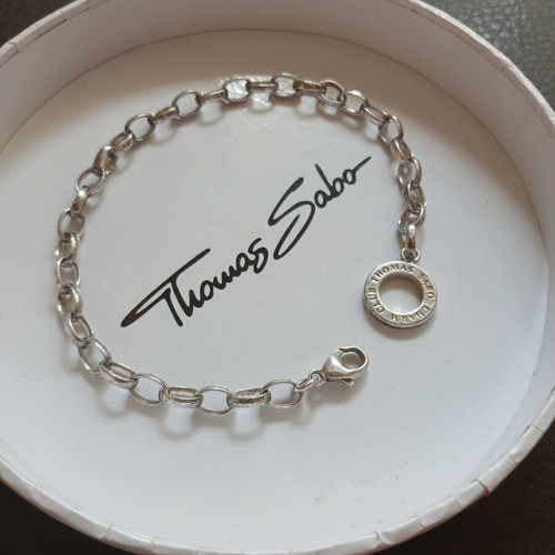Thomas Sabo silver bracelet like new, 925 charm club