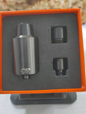 GeekVape Tsunami 24 RDA μεταχειρισμένος, μαύρο satin steel