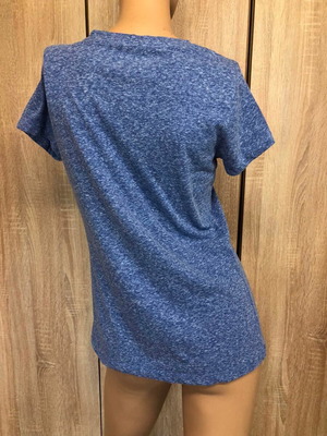 Admiral blue viscose women's T-shirt, size M