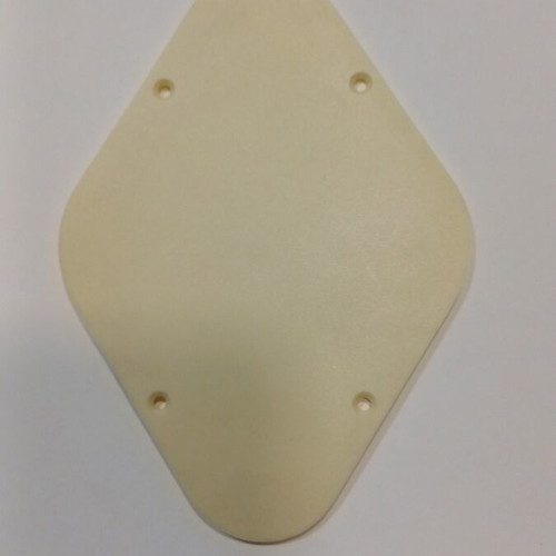 Electric guitar cavity cover, plastic, yellow