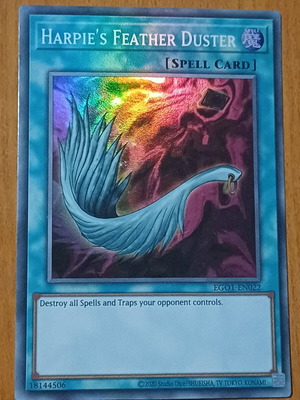 Yu Gi Oh Harpie's Feather Duster Spell Card new in sleeve