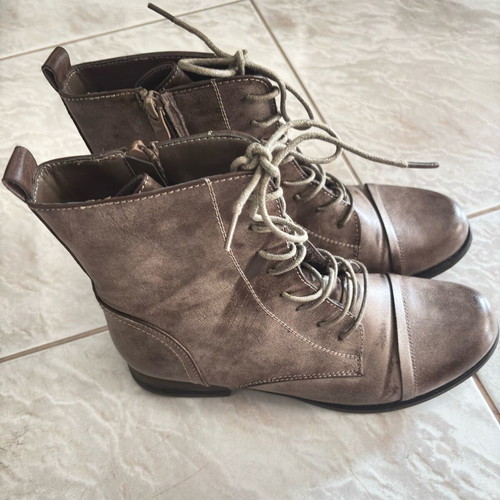 Ankle boots used with side zipper