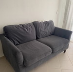 Ikea Ekholma two-seater sofa, grey