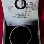 Pandora silver bracelet, 18cm length