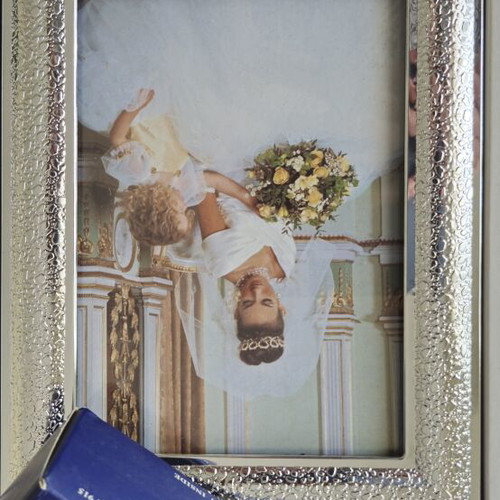 Photo album with metal frame like new