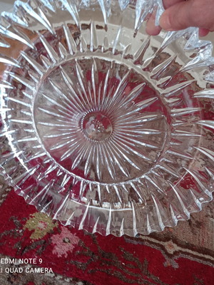 Large crystal platter