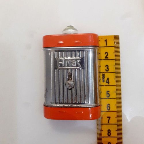 Mini metal flashlight Artas used, 1960s