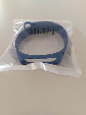 Син силиконов ремък за Xiaomi Mi Band 3/4, нов