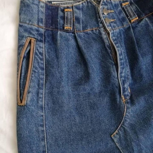 Vintage denim long skirt size 38 like new, blue