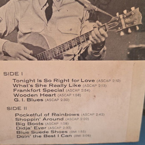 Elvis Presley G.I. Blues LP vinyl record used, rock soundtrack