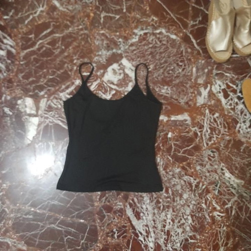Black backless tank top Shein new, size M