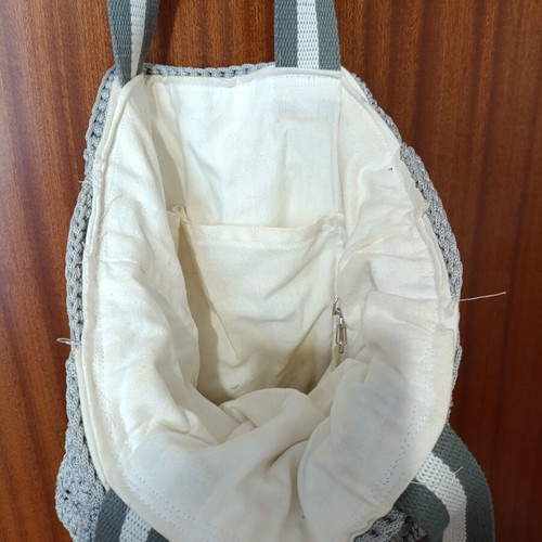 A-Cold-Wall handmade knitted shoulder bag like new, gray