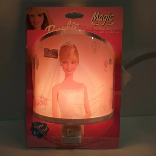 Mattel Barbie night light 1999 new European power 230V-50Hz