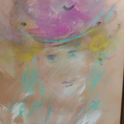 Painting by artist Doris, like new, signed, 24x34 cm