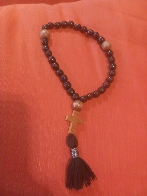 Κομποσχοίνι με ξύλινες χάντρες μεταχειρισμένο