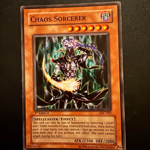 Yugioh Card IOC 1st Edition like new OldSchool