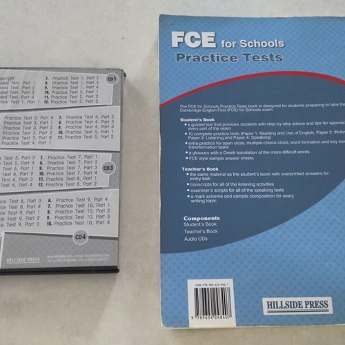 FCE 11 Practice Tests Teacher's Book and Audio CDs like new