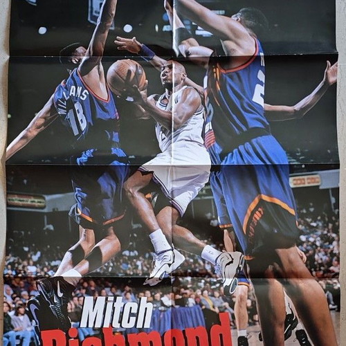 Mitch Richmond FIBA Basketball poster like new
