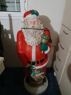Santa Claus used illuminated decoration, height 1.50 m
