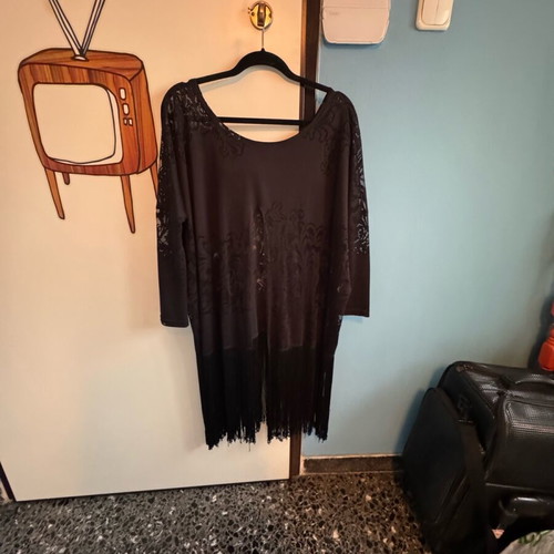 Nidodileda blouse dress with fringes new