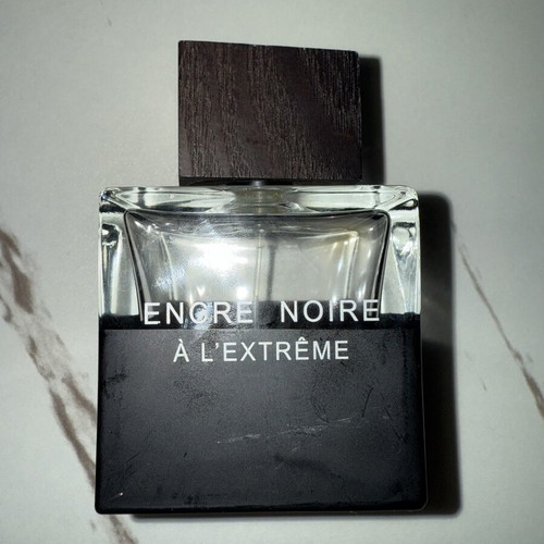 Encre Noir men's perfume empty bottle Lalique used