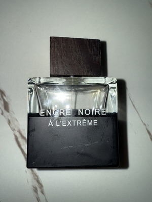 Encre Noir men's perfume empty bottle Lalique used